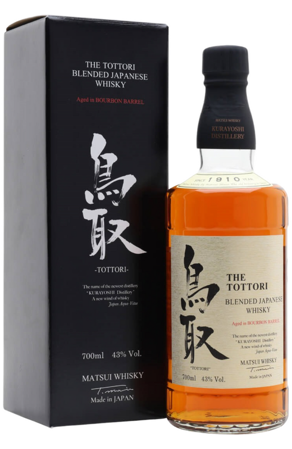 The Tottori Bourbon Barrel Blended Whisky + GB 43% 70cl