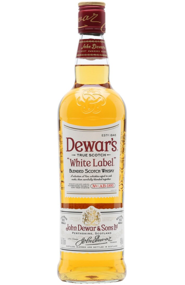 Dewar's White Lable Scotch 1Ltr 40% | Buy Whisky Malta 