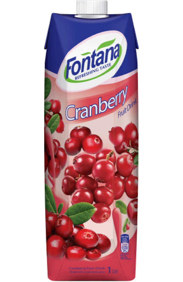 Cyprina Cranberry Juice 1Ltr