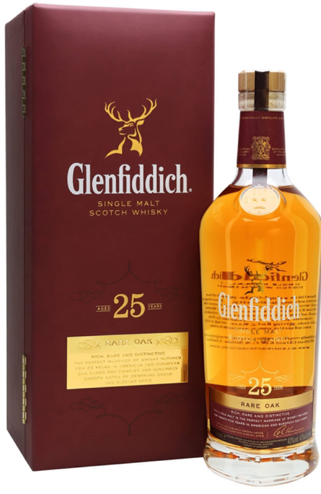 Glenfiddich 25 Rare Oak + GB 43% 70cl | Buy whisky Malta. 