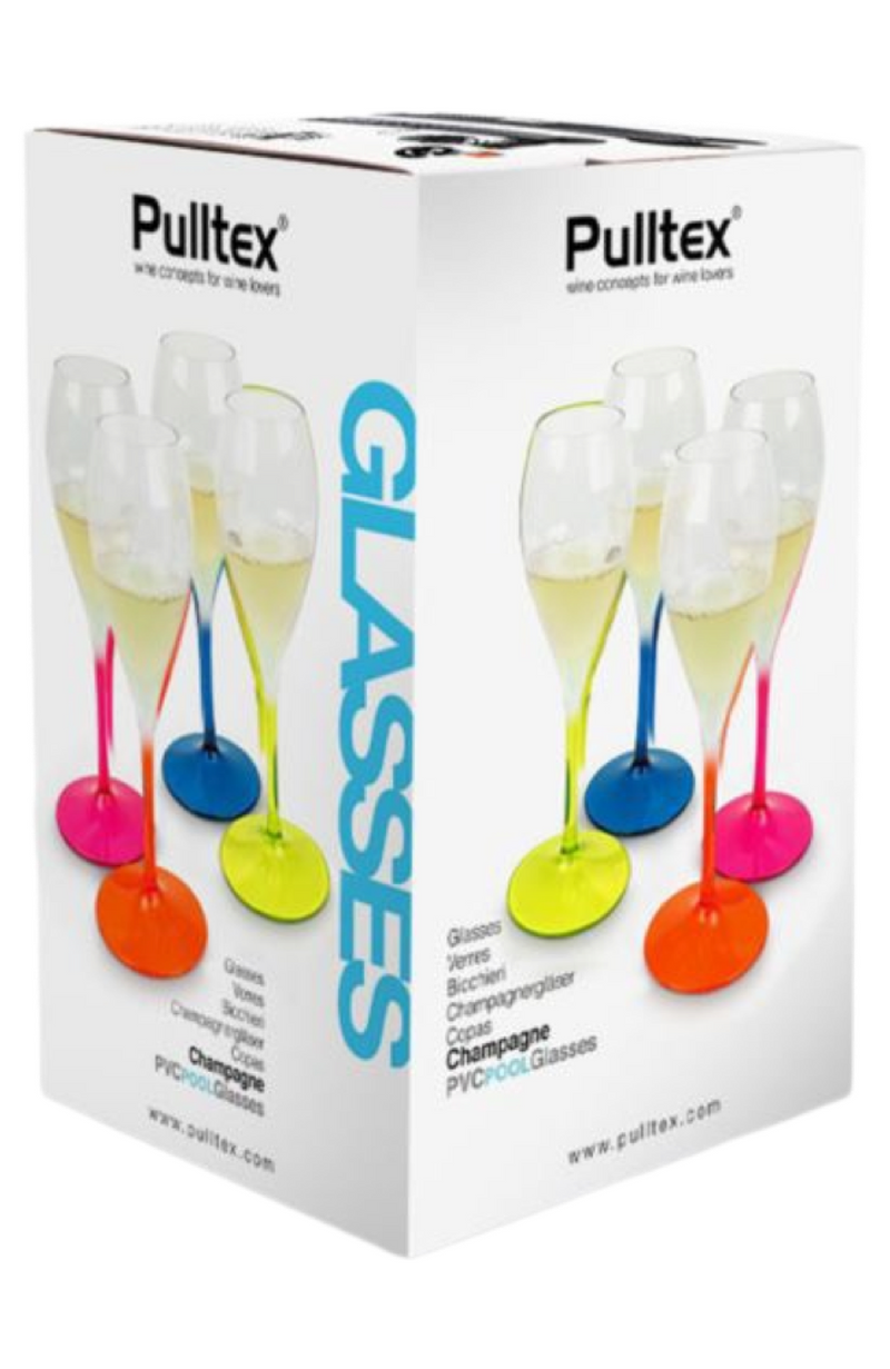Pullex - Champagne Pool Plastic Glasses 4pcs