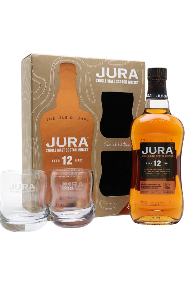Jura 12 YO + 2 glasses Gift Set 40% 70cl
