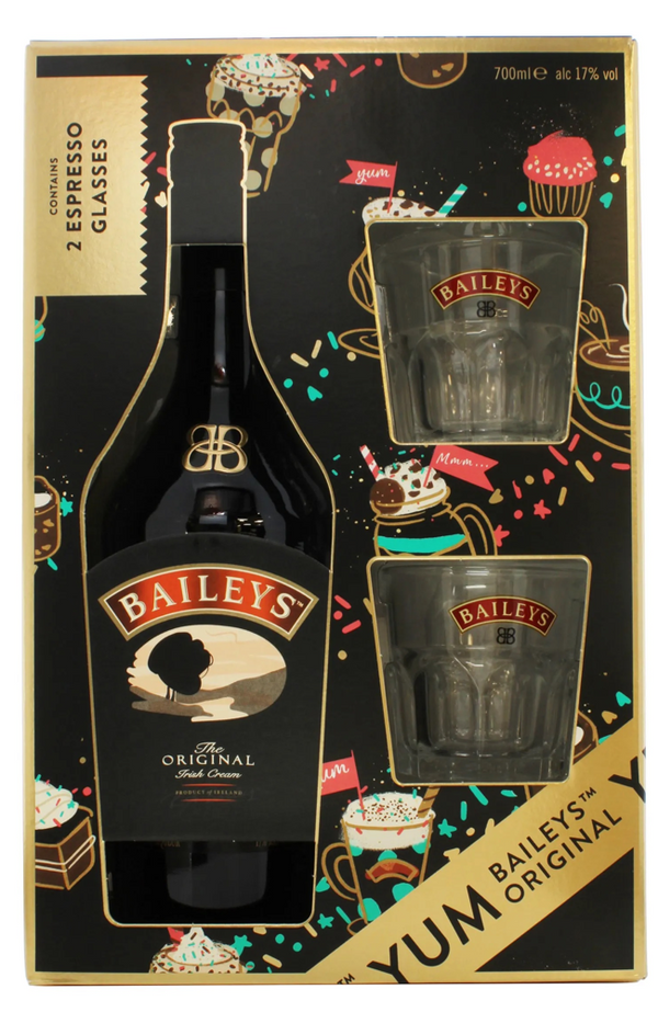 Baileys Gift Box - 2 Espresso Glasses Original 70cl