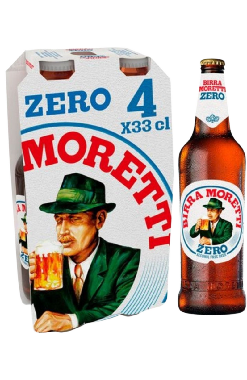 Moretti Zero non-alcohol BOTTLE 33cl x 4 pack