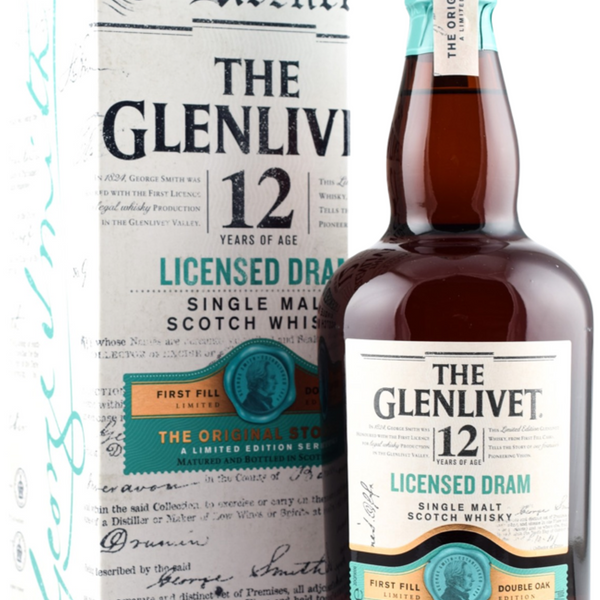 Glenlivet 12 Years Licensed Dram + GB 48% 70cl – Spades Wine
