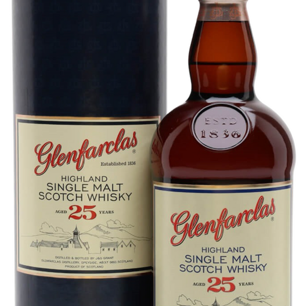 Glenfarclas 25 Year Old + GB 43% 70cl – Spades Wine & Spirits