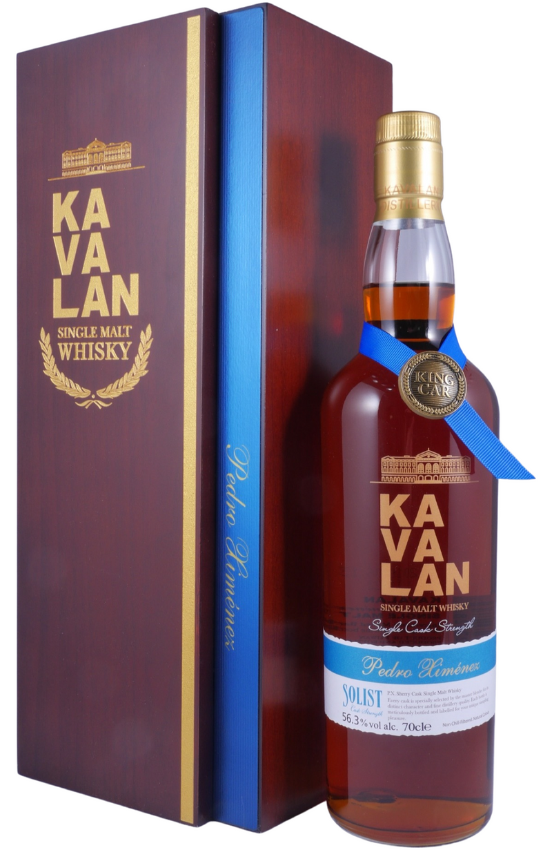 Kavalan Solist PX Sherry Cask + Wooden GB 57,1% 70cl – Spades Wine Kavalan Solist PX Sherry Cask + Wooden GB 57,1% 70cl – Spades Wine