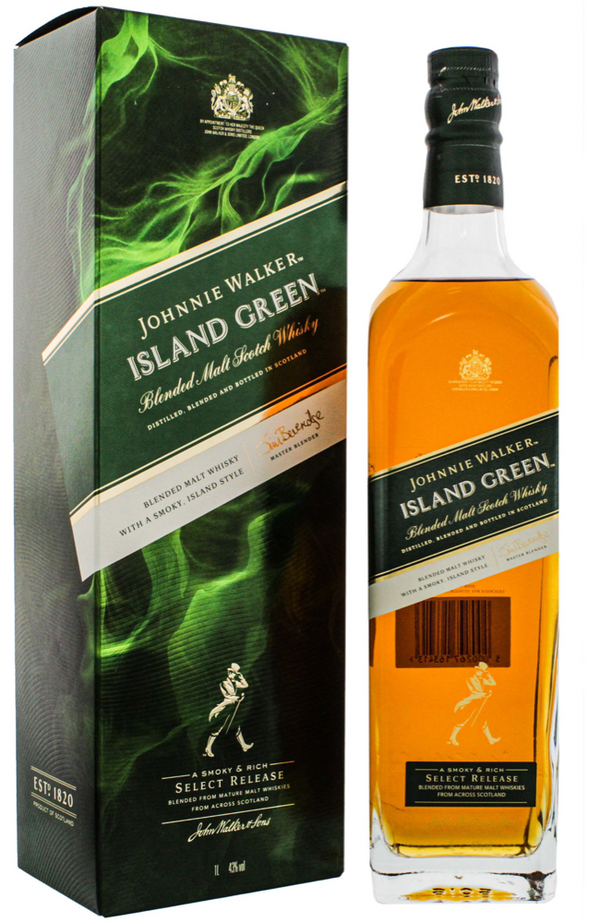 Johnnie Walker ‘Island Green’ 43% 100cl | Buy Whisky Malta 