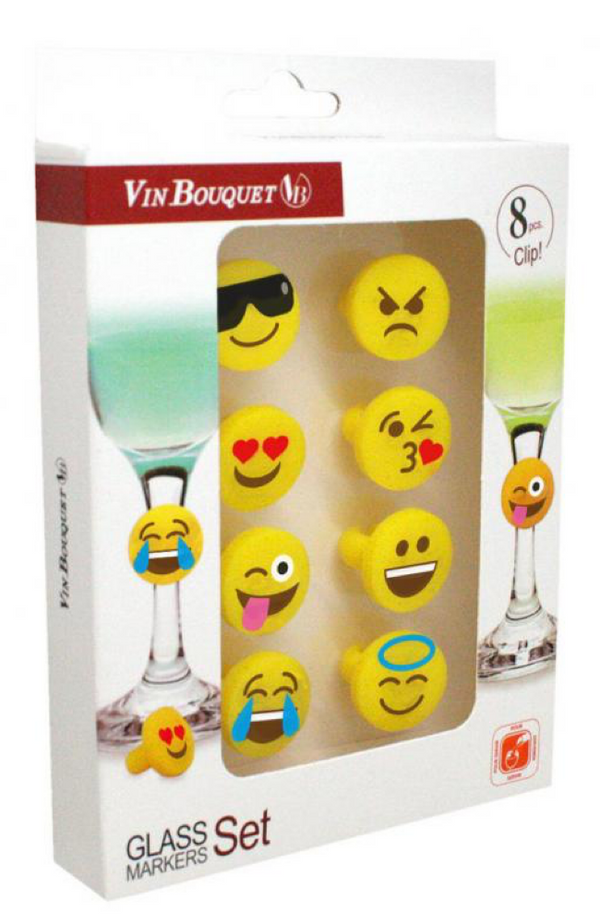 Vin Bouquet - Silicone Emoji Face Glass Marker (FIA 148)