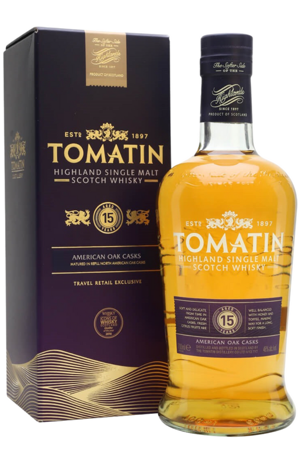 Tomatin 15 Year Old + GB 70cl 46%