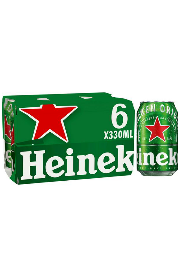 Heinken (Cans) 33cl x 6 pack