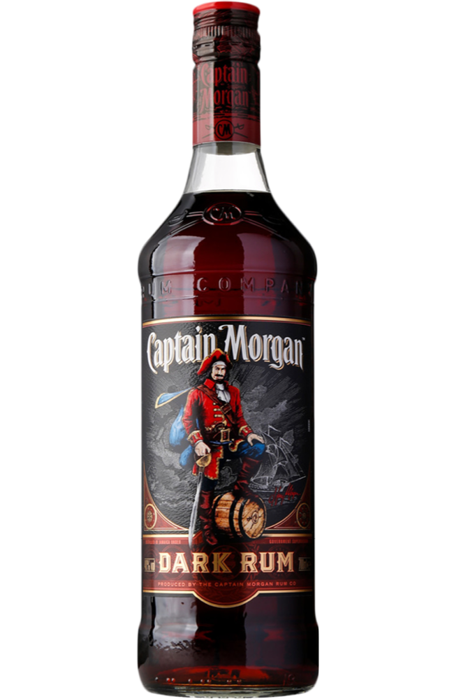 Captain Morgan Black Label Dark Rum, 1LTR Malta Spirits Malta | Rum Malta