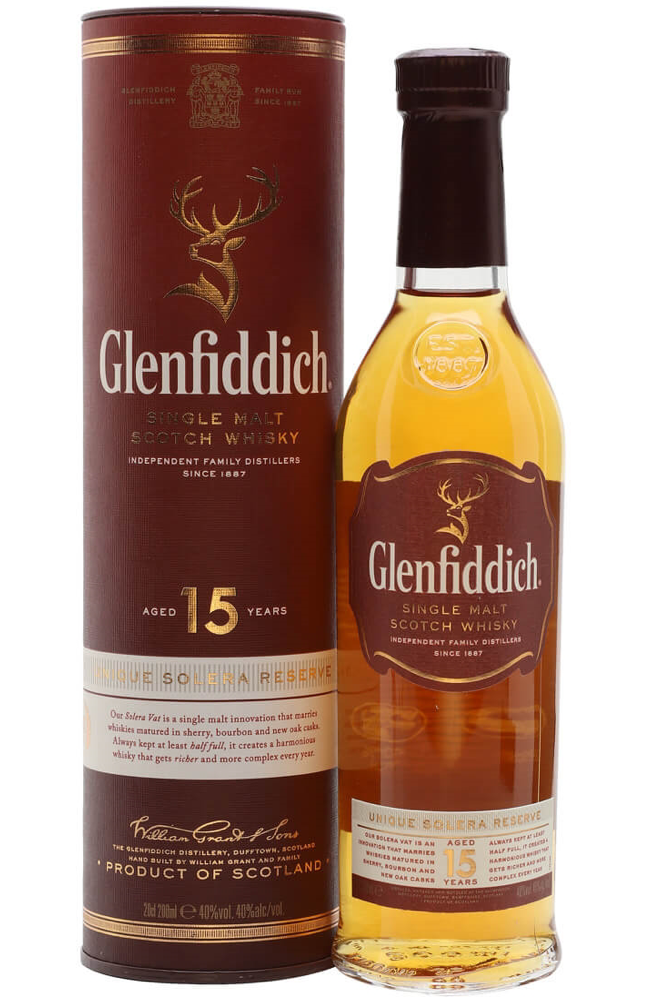 Glenfiddich 15 YO Solera Reserva 1LTR | Buy Whisky Malta 