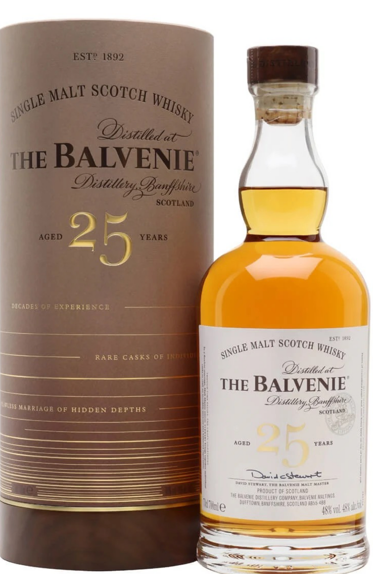 Balvenie 25 Year Old - Rare 48% 70cl – Spades Wine & Spirits