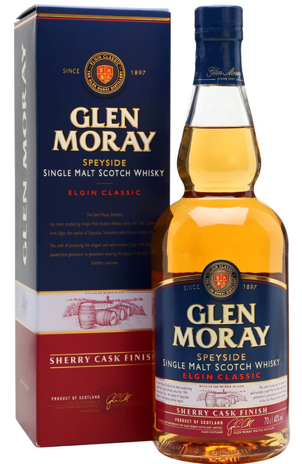 Glen Moray Sherry Cask Finish + GB 70cl 40% | Buy Whisky Malta 