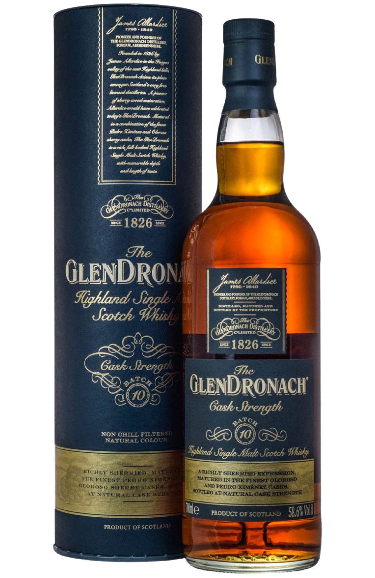 The Glendronach Cask Strength Batch 10 + GB 58,6% 70cl – Spades