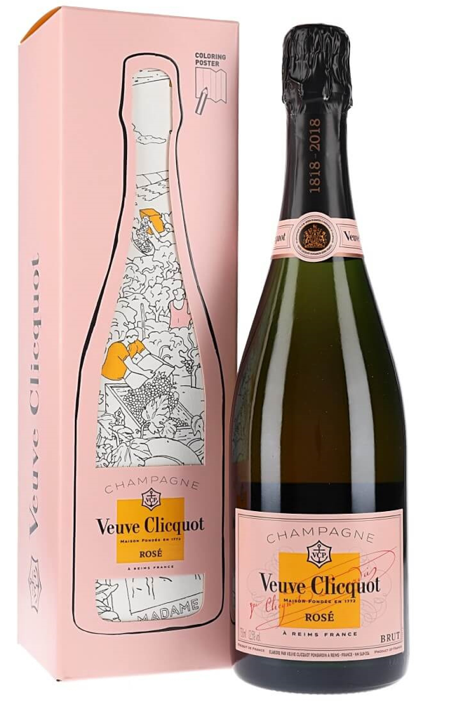 Veuve Clicqout Brut - ROSE Champagne 75cl + GB