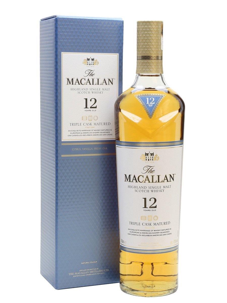 ウイスキー The Macallan 12 Year Old Triple Cask Macallan 12 YO Triple 40% 70cl – Spades Wine & Spirits | 4000+