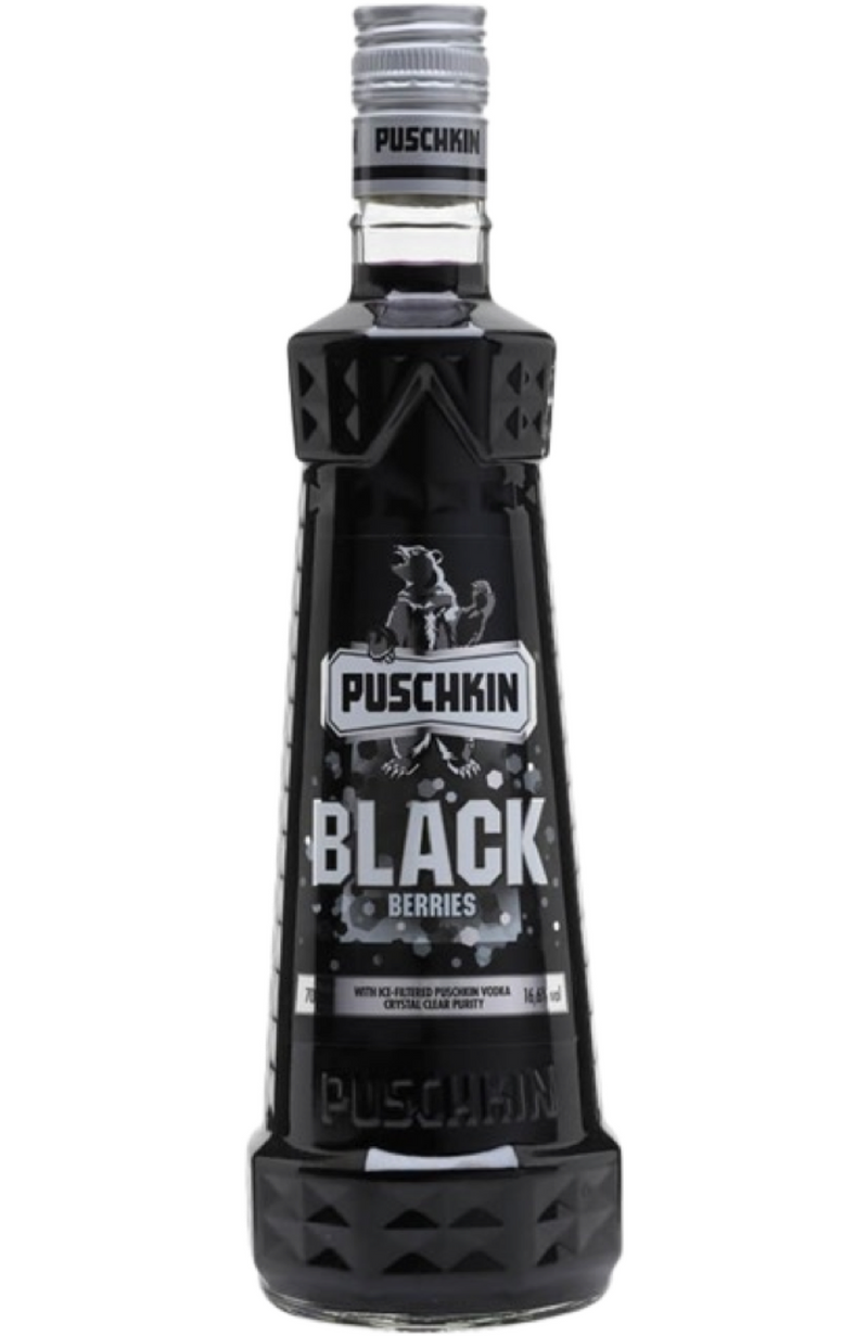 Pushkin Black Berries Vodka, 16.6% 1LTR