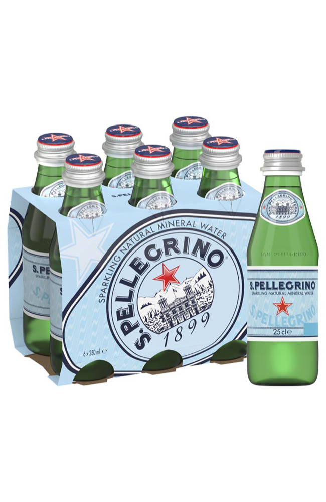 San Pellegrino Sparkling SMALL GLASS bottle 25cl
