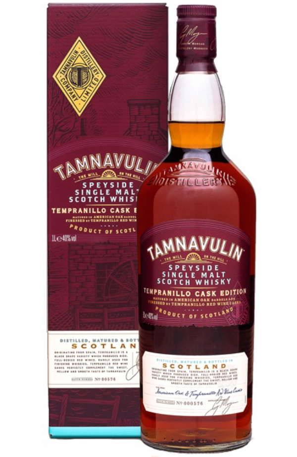 Tamnavulin Tempranillo Cask + GB 1Ltr 40% | Buy Whisky Malta 