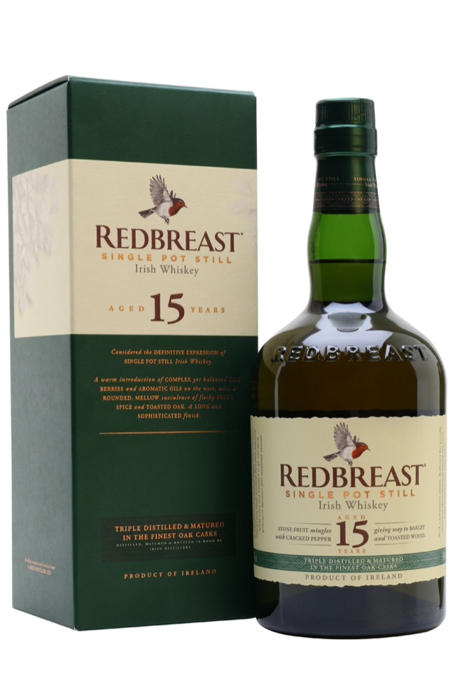 Redbreast 15 Year Old Single Pot Still Irish Whiskey 70cl / 46% | Buy Whisky Malta 
