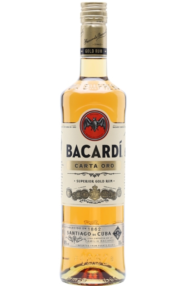 Bacardi Carta Oro Gold Rum 70cl 40% | Buy Rum Malta 